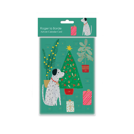 Chou Chou Chien Dog Advent Calendar Card with envelope 170 x 120mm Roger la Borde