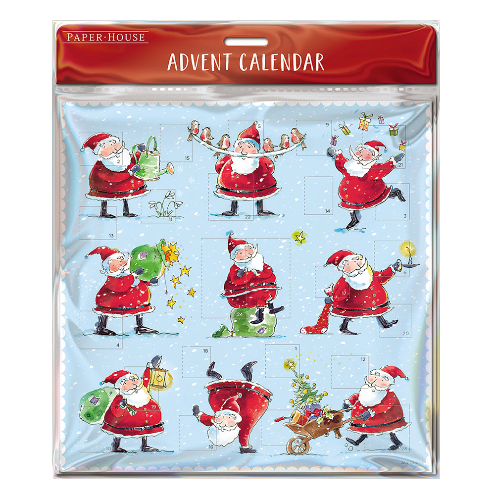 Jolly Santas Medici Advent Calendar 280mm x 280mm