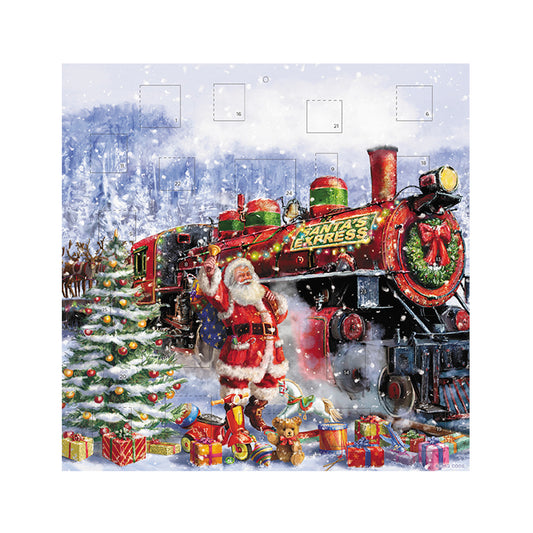 Santa Train Santa Express Advent Calendar 230 x 230 mm