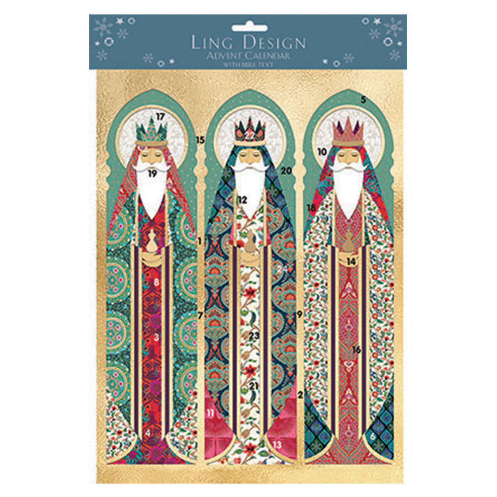 Three Kings 340 x 250mm Ling Advent Calendar