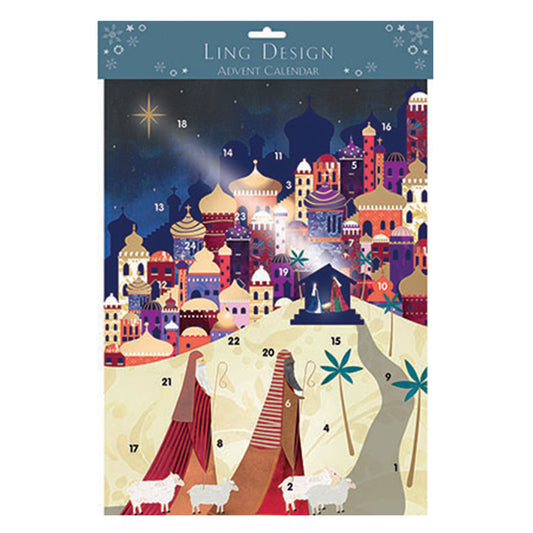 Shepherds Journey 340 x 250mm Ling Advent Calendar