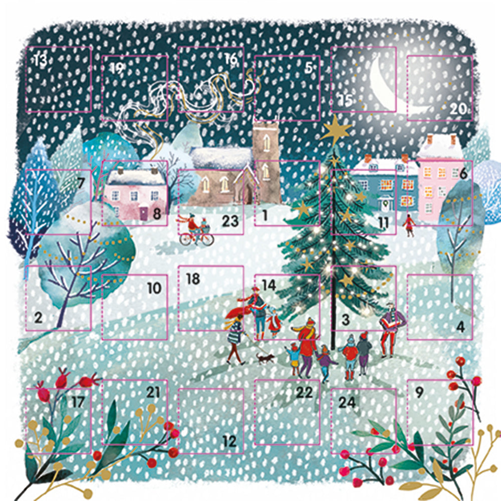 SINGING AROUND THE TREE Advent Card