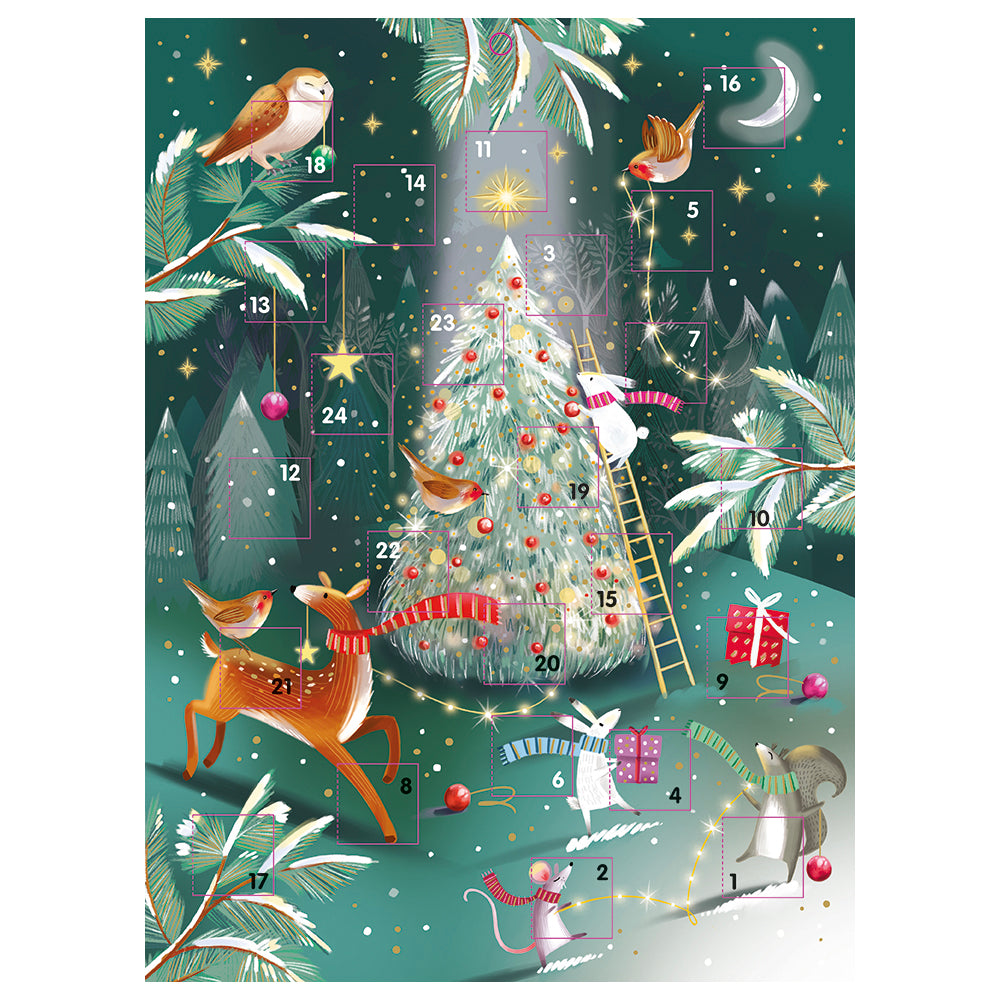 Forest Friends Woodland Animals 340 x 250mm Ling Advent Calendar