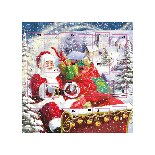 Special Delivery Father Christmas Ling Advent Calendar Card 159 x 159 mm