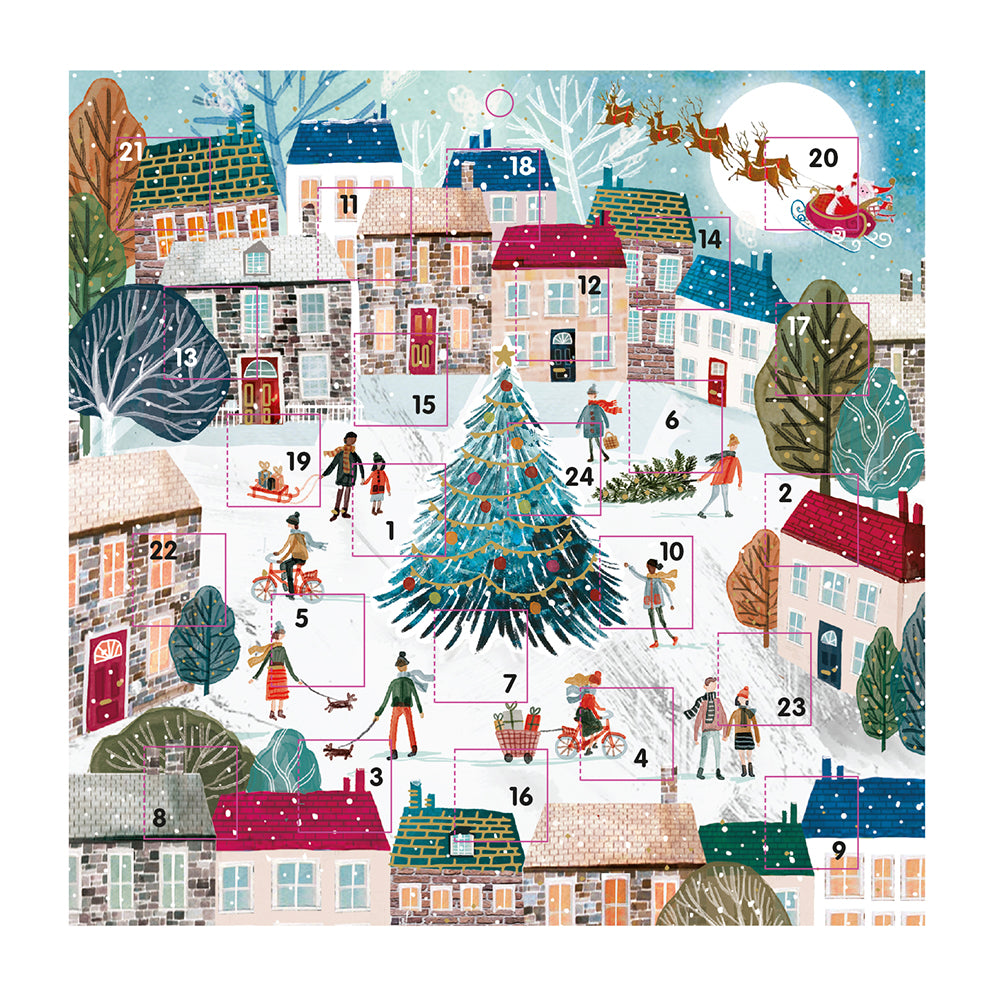 Together at Christmas Christmas Village 230mm x 230 mm Ling Advent Calendar