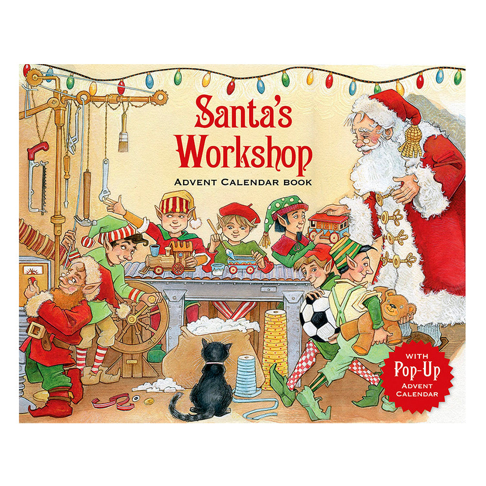 Santa's Workshop Caspari Advent Calendar Book 31 x 25cm