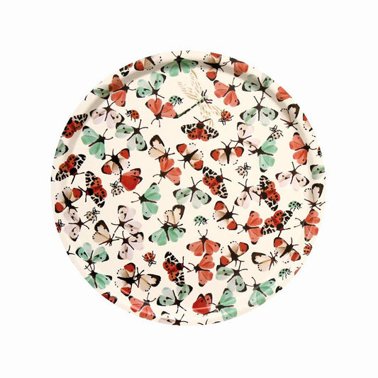 Emma Bridgewater - All Creatures Great & Small  Butterfly Birch Tray 380 (d) mm