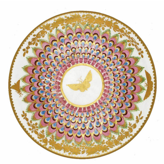 Ashmolean - Gold Butterfly Tin Plate