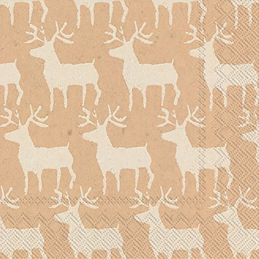 Little paper deers Christmas IHR Paper Cocktail Napkins 25 cm square 3 ply 20 pack