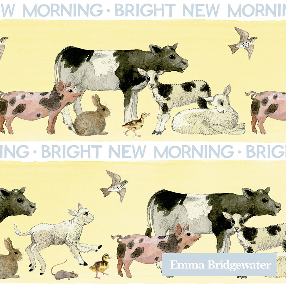 Emma Bridgewater BRIGHT NEW MORNING Animals IHR Paper Cocktail Napkins 25 cm square 3 ply 20 pack