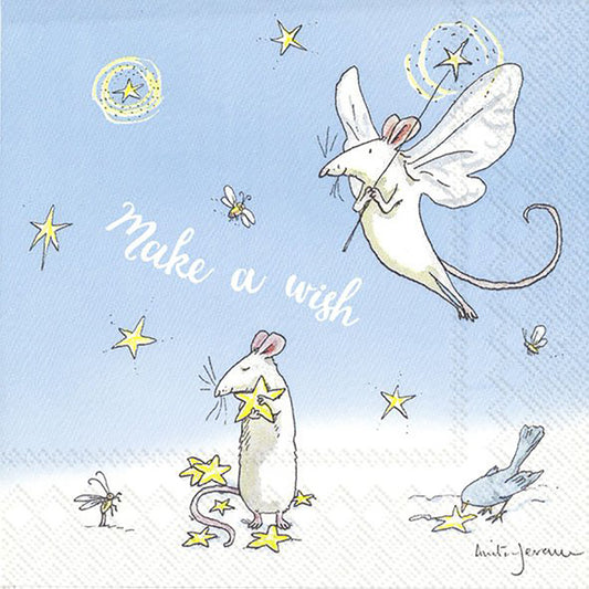 Fairy Mouse IHR Paper Cocktail Napkins 25 cm square 3 ply 20 pack