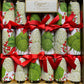 Caspari Crackers Snowball Hydrangeas by Karen Kluglein 6 x 12 inch crackers