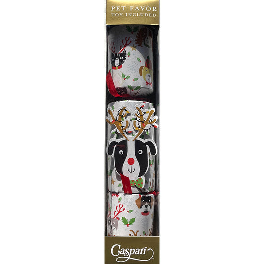 Caspari Cracker Dog with Antlers with Dog Toy Inside 33 cm