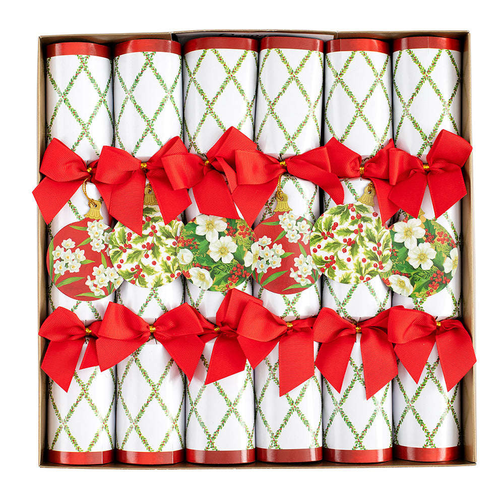 Caspari Crackers Ornament and Trellis 6 x 12 inch crackers