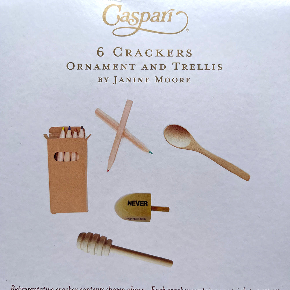 Caspari Crackers Ornament and Trellis 6 x 12 inch crackers