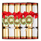 Caspari Christmas Crackers Holly and Berry Wreath 6 x 12 inch crackers