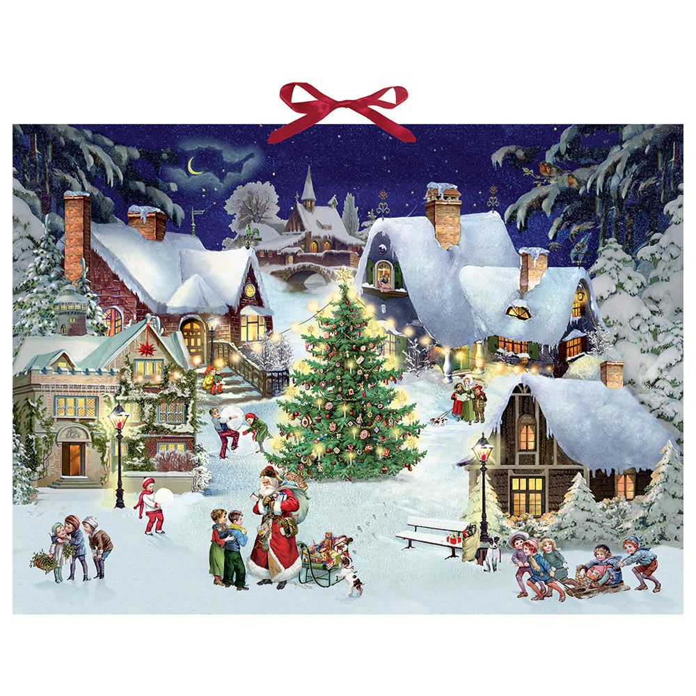 Village on the Hill Coppenrath Advent Calendar 52 x 38 cm