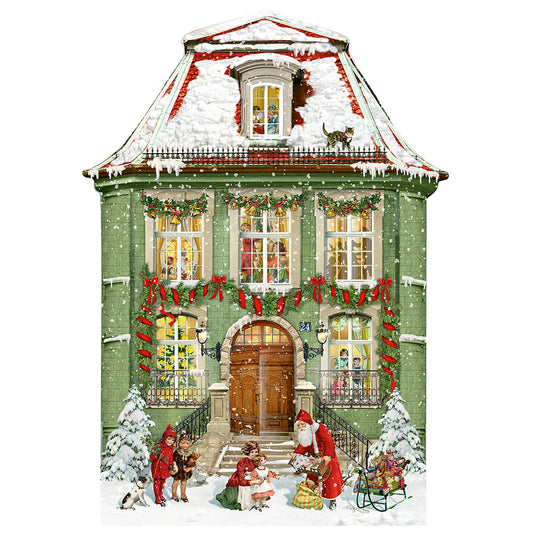 Christmas at the Townhouse Coppenrath Advent Calendar 29.7 x 42 cm Iridescent glitter