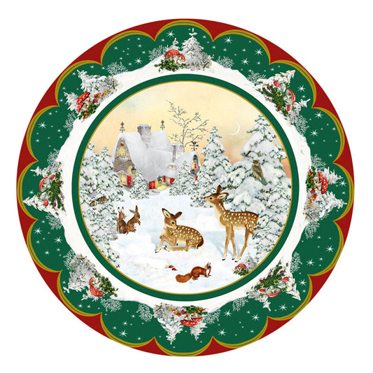 Fawns’ First Christmas - circular Coppenrath Advent Calendar 29.7 cm across