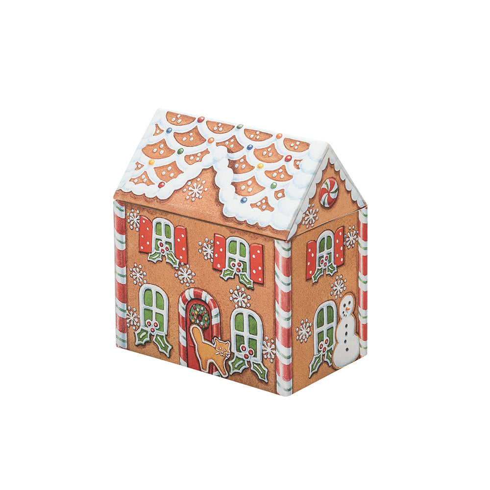 Large Gingerbread House Tin - Dana Kubick - 120 x 135 x 75mm