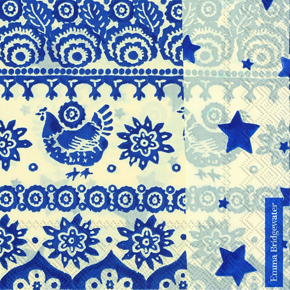 Emma Bridgewater Traditional Hen IHR Paper Lunch Napkins 33 cm sq 3 pl