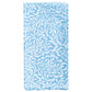 Block Print Leaves Blue White Caspari Set of 4 Hand Printed Indian Cotton Napkins 50 cm sq