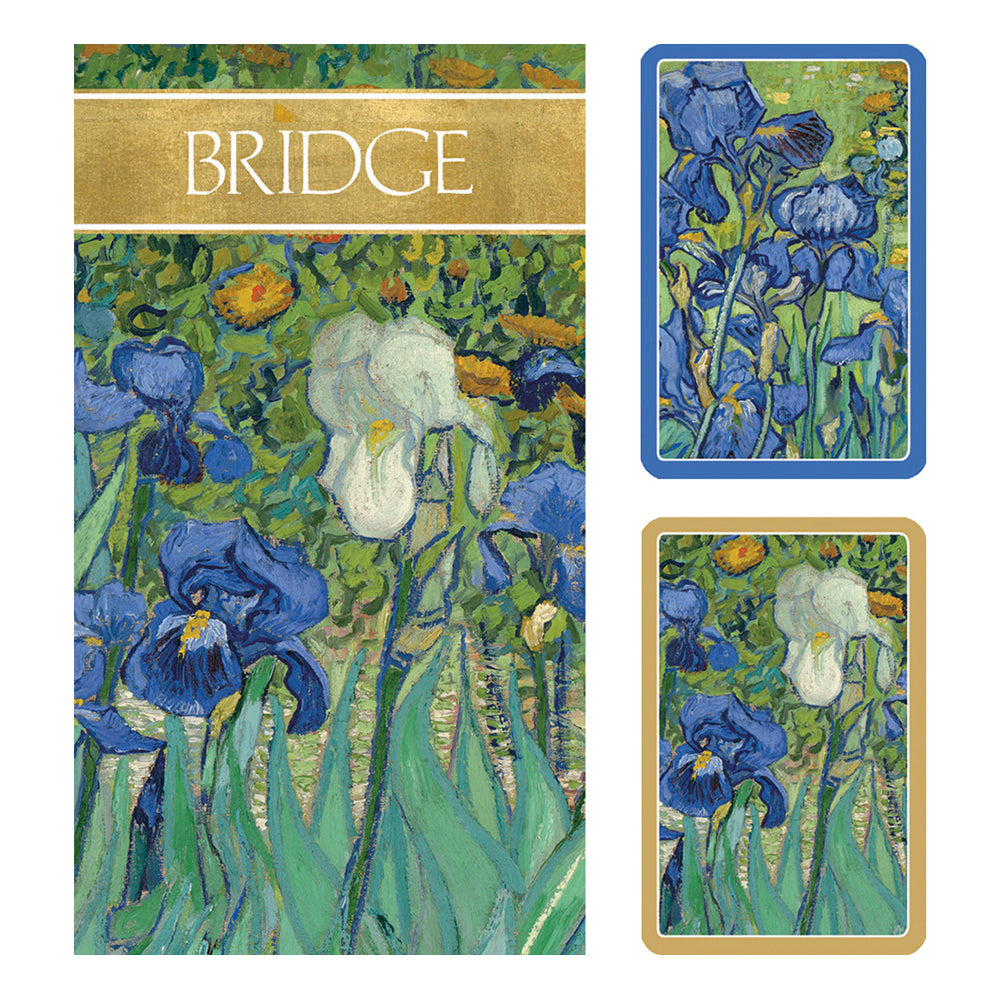 Caspari Bridge Set Van Gogh Irises