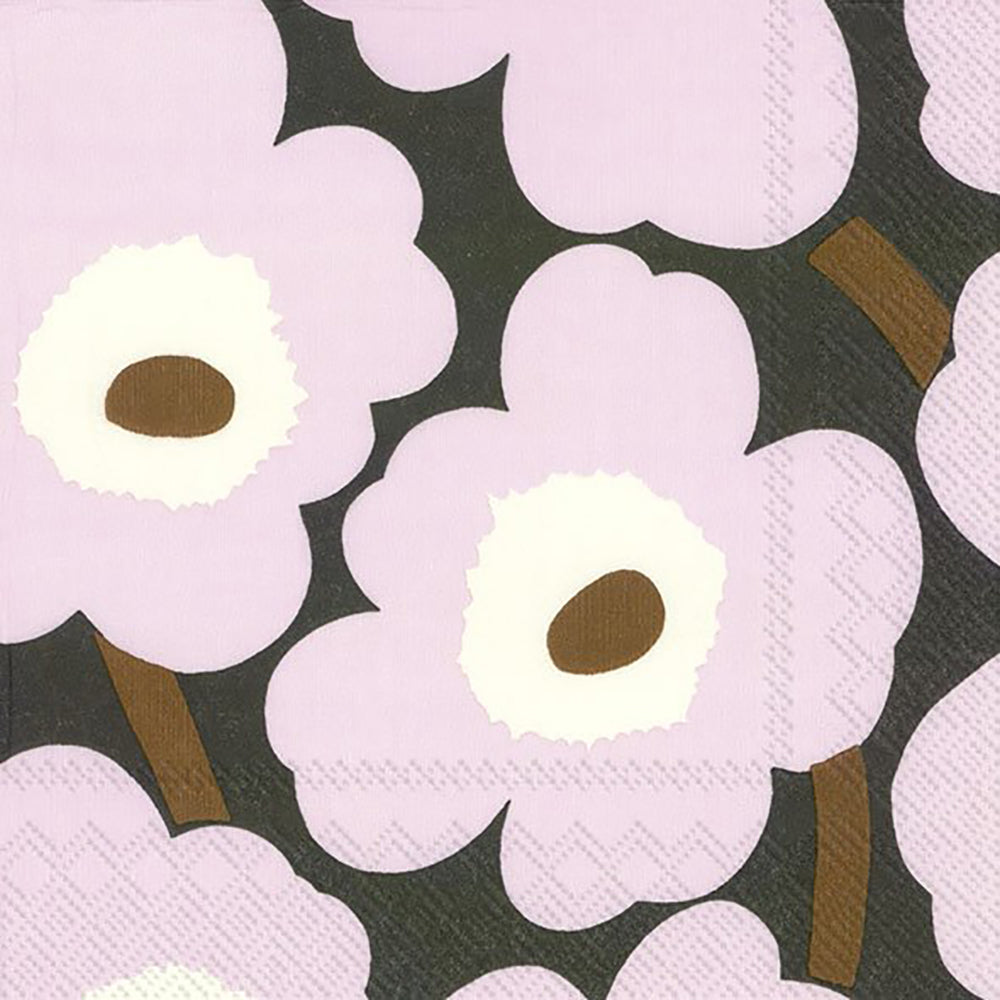 Marimekko UNIKKO Rose Flowers IHR Paper Lunch Napkins 33 cm sq 3 ply 20 pack