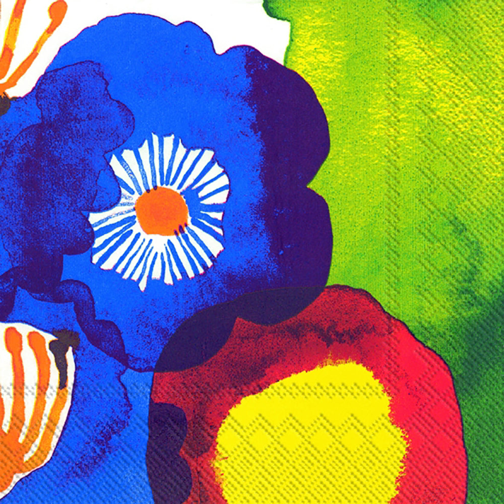 Marimekko JUHANNUSTAIKA Bright Floral HR Paper Lunch Napkins 33 cm sq ...