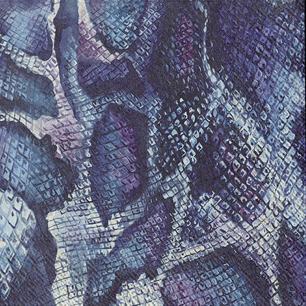 KOJO Blue Snakeskin IHR Paper Lunch Napkins 33 cm sq 3 ply 20 pack