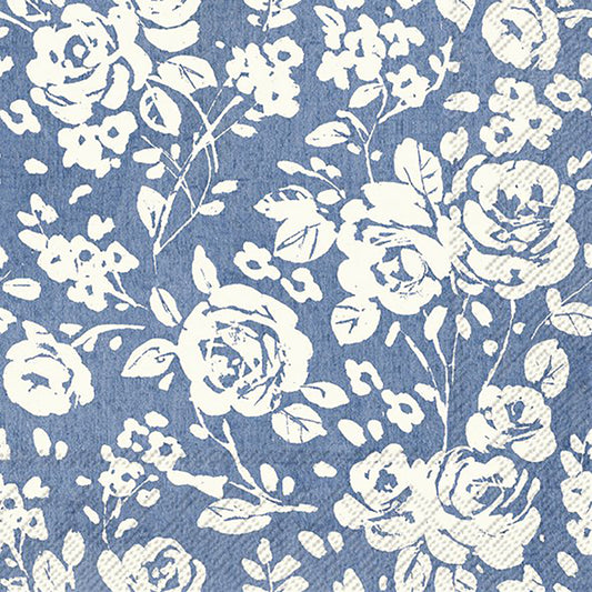 Marimekko SÖLVEIG blue Floral IHR Paper Lunch Napkins 33 cm sq 3 ply 20 pack