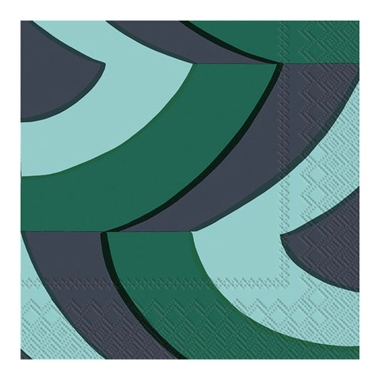 Marimekko Savanni Green IHR Paper Lunch Napkins 33 cm sq 3 ply 20 pack