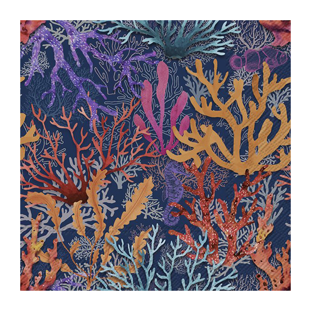 Siwi Coral IHR Paper Lunch Napkins 33 cm sq 3 ply 20 pack