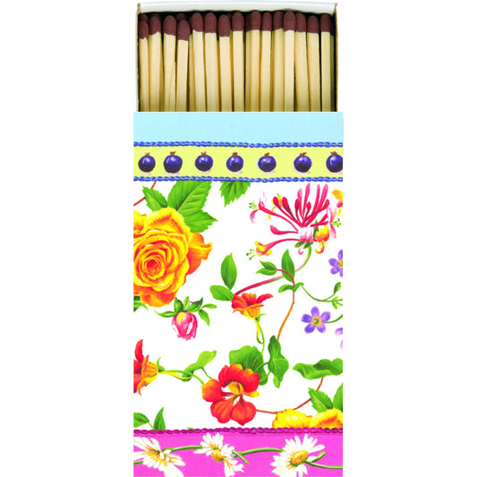 BLOOMING GARDEN flowers Long Extra Long Matches