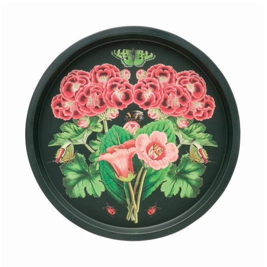 Madame Treacle Midnight Botanical Pink Aricular Deepwell Tray 300 (d) mm