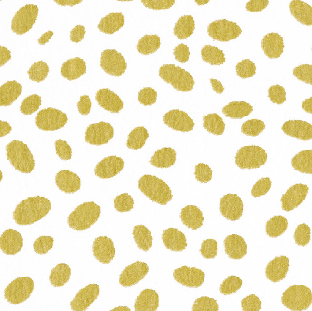 Airlaid Spots Gold Caspari Paper Lunch Napkins 33 cm sq feel like fabric 12 pack