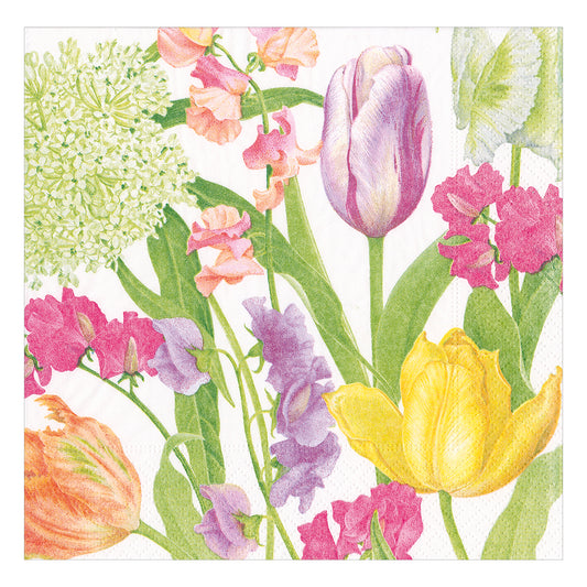 Spring Flower Show by Karen Kluglein Caspari Paper Lunch Napkins 33 cm sq 3 ply 20 pack