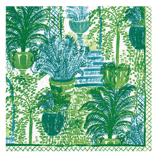 Garden Arbors Ferns Caspari Paper Lunch Napkins 33 cm sq 3 ply 20 pack