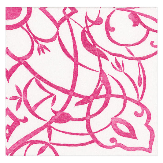 Algarve by Brigitte Murat Fuchsia Pink Caspari Paper Lunch Napkins 33 cm sq feel like fabric 15 pack
