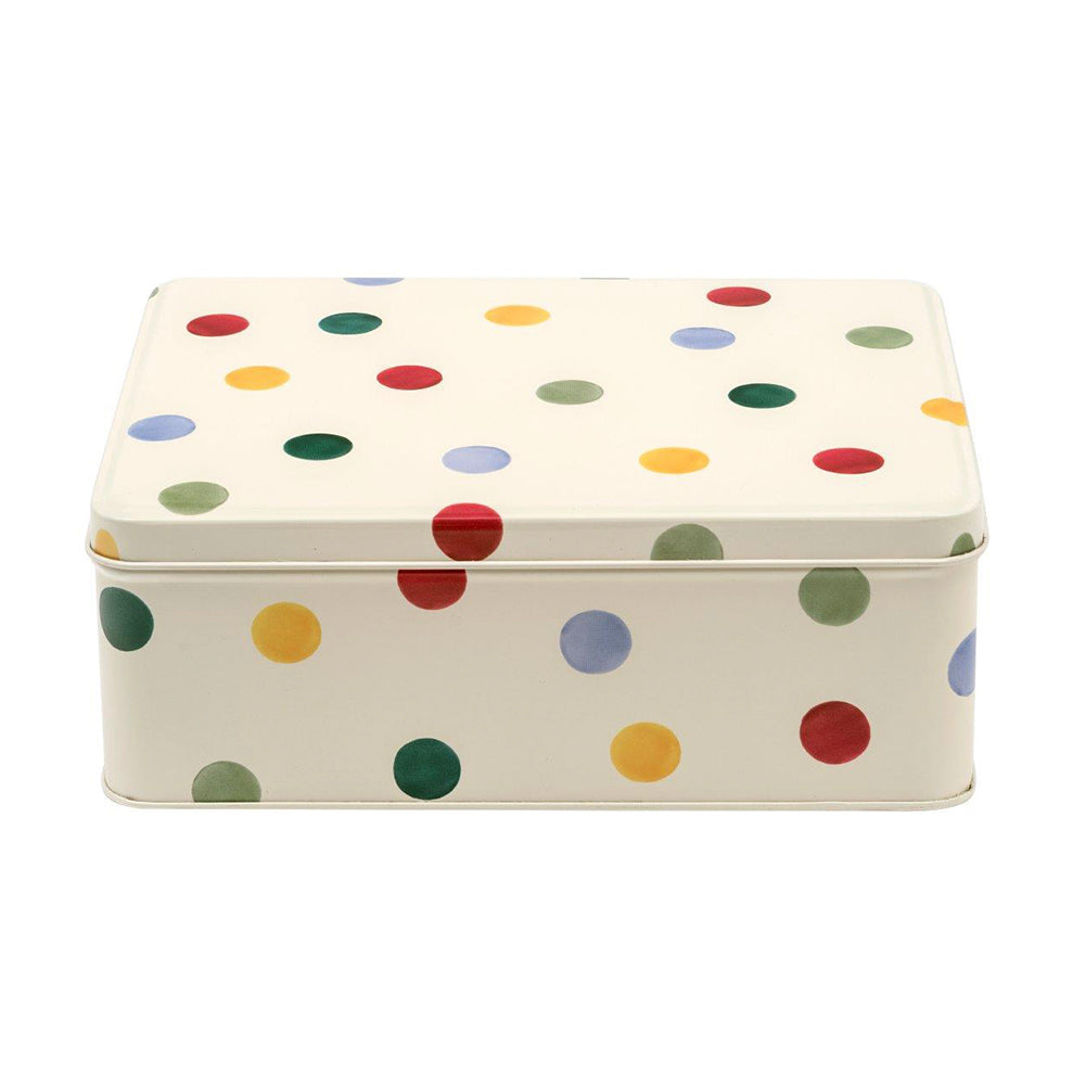 Emma Bridgewater Polkadot Deep Rectangular Tin 195 x 154 x 75mm