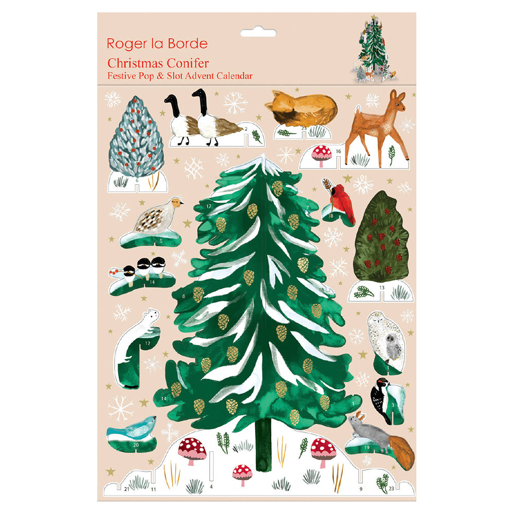 Christmas Conifer Pop and Slot Roger la Borde 3D Advent Calendar