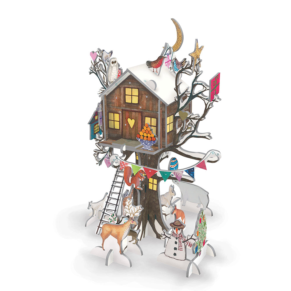 Christmas Treehouse Pink Pop and Slot Roger la Borde 3D Advent Calendar