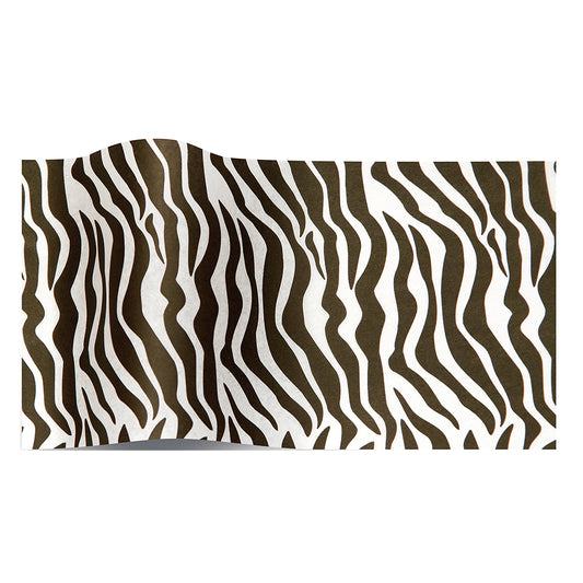 Zebra Black White Stripes Tissue Paper 5 Sheets of 20 x 30" Satinwrap Tissue Wrapping Paper