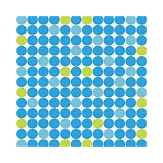 Simply Dots Blue Yellow Tissue Paper 5 Sheets of 20 x 30" Satinwrap Tissue Wrapping Paper