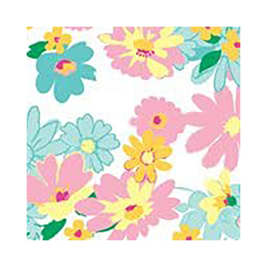 Vibrant Floral Multicoloured Tissue Paper 5 Sheets of 20 x 30" Satinwrap Tissue Wrapping Paper