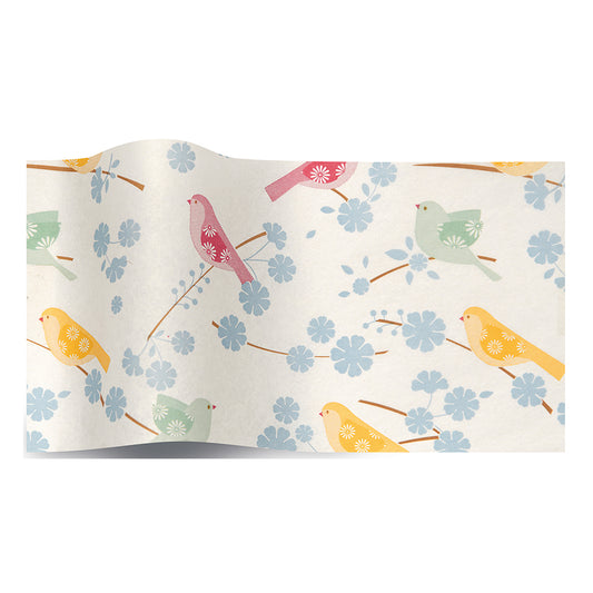 Song Bird Tissue Paper 5 Sheets of 20 x 30" Satinwrap Tissue Wrapping Paper