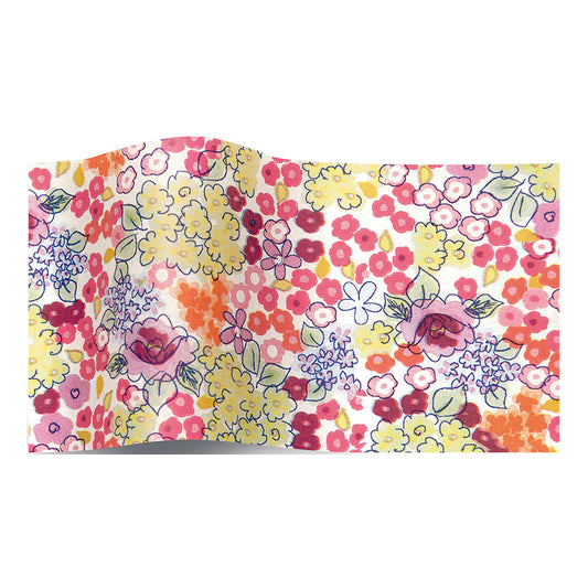Liberty Bloom Multicoloured Flowers Tissue Paper 5 Sheets of 20 x 30" Satinwrap Tissue Wrapping Paper