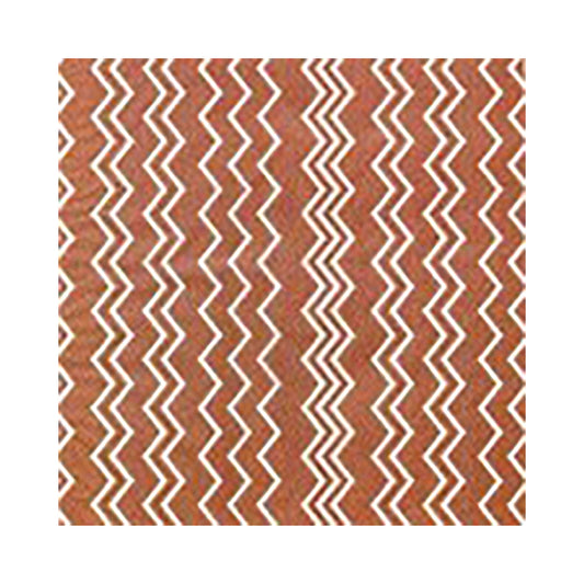 Waves Brown White Zigzag Tissue Paper 5 Sheets of 20 x 30" Satinwrap Tissue Wrapping Paper