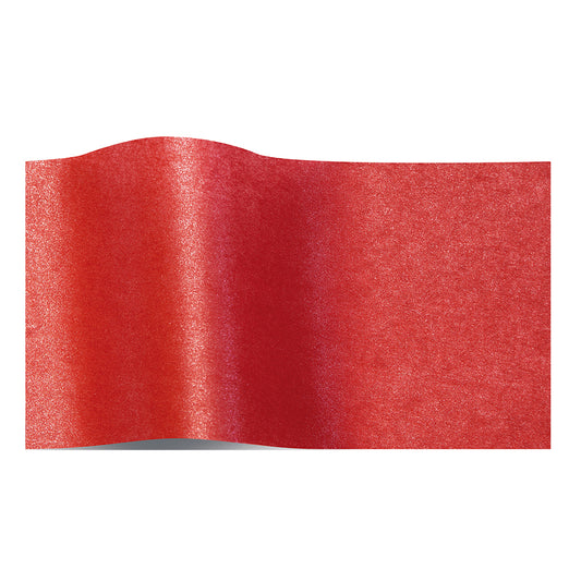 Pearlescence Scarlet Red Tissue Paper 3 Sheets of 20 x 30" Satinwrap Tissue Wrapping Paper