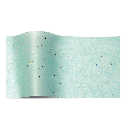Aquamarine Blue Gemstone Tissue Paper 5 Sheets of 20 x 30" Satinwrap Tissue Wrapping Paper